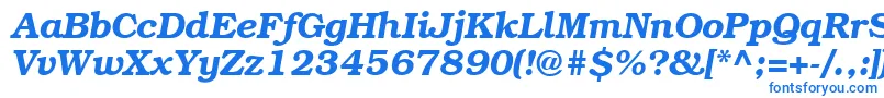 ItcBookmanDemiРљСѓСЂСЃРёРІ Font – Blue Fonts on White Background