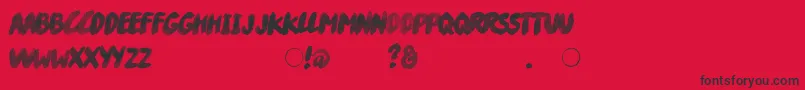 RiverDrive Font – Black Fonts on Red Background