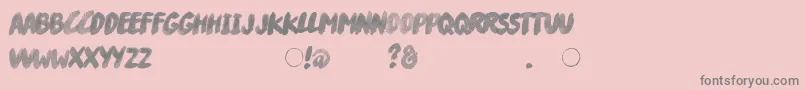 RiverDrive Font – Gray Fonts on Pink Background