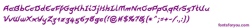 PegathlonLtBold Font – Purple Fonts on White Background