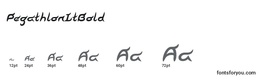 PegathlonLtBold Font Sizes