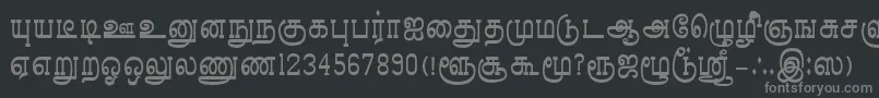 Czcionka TmlDiamondPlain – szare czcionki na czarnym tle