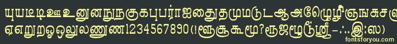 TmlDiamondPlain Font – Yellow Fonts on Black Background