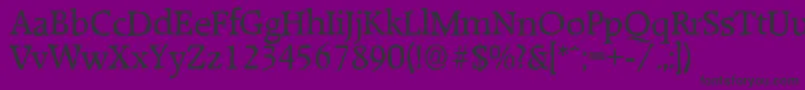 RaleighantiqueRegular Font – Black Fonts on Purple Background