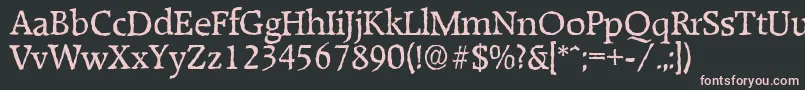 RaleighantiqueRegular Font – Pink Fonts on Black Background