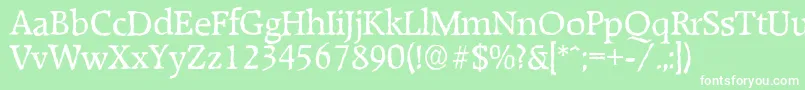 RaleighantiqueRegular Font – White Fonts on Green Background