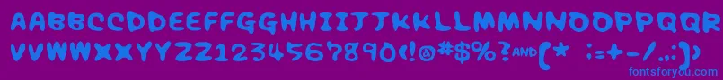More about Chocolatesyrup Font Chocolatesyrup Font – Blue Fonts on Purple Background
