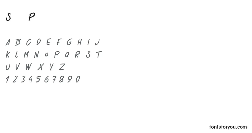 Schriftart SchoolProduction – Alphabet, Zahlen, spezielle Symbole