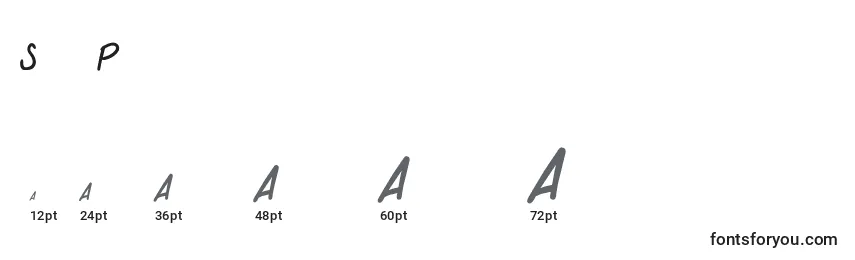 SchoolProduction Font Sizes