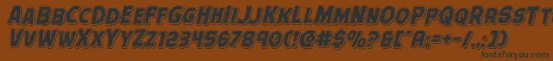 Terrorbabblepunch Font – Black Fonts on Brown Background