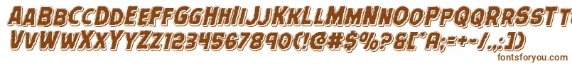 Terrorbabblepunch Font – Brown Fonts on White Background