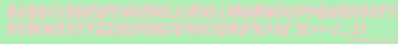 Terrorbabblepunch Font – Pink Fonts on Green Background