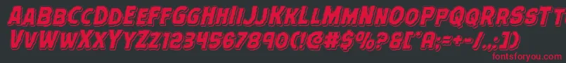 Terrorbabblepunch Font – Red Fonts on Black Background