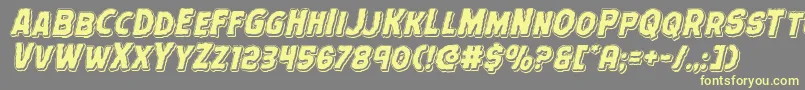 Terrorbabblepunch Font – Yellow Fonts on Gray Background