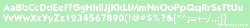 KabelmediumcBold Font – White Fonts on Green Background