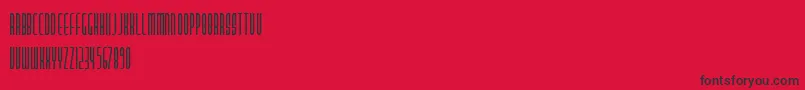 PastaPalazzo Font – Black Fonts on Red Background