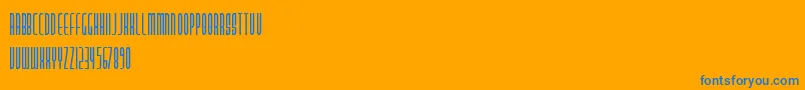 PastaPalazzo Font – Blue Fonts on Orange Background
