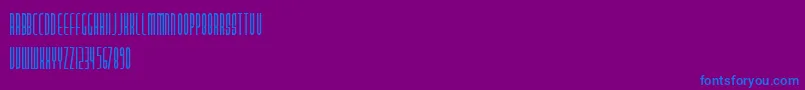 PastaPalazzo Font – Blue Fonts on Purple Background