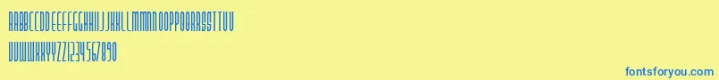PastaPalazzo Font – Blue Fonts on Yellow Background