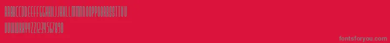 PastaPalazzo Font – Gray Fonts on Red Background