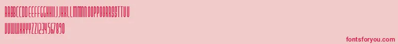 PastaPalazzo Font – Red Fonts on Pink Background