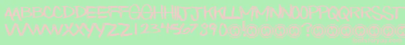 EatnCake Font – Pink Fonts on Green Background