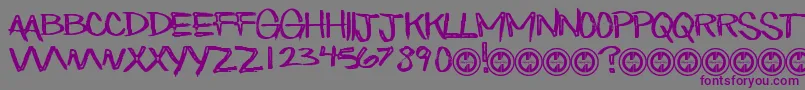 EatnCake Font – Purple Fonts on Gray Background