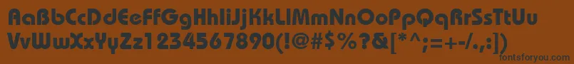 Bahamas2 Font – Black Fonts on Brown Background