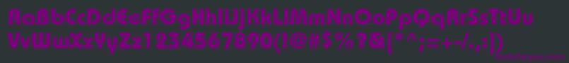 Bahamas2 Font – Purple Fonts on Black Background
