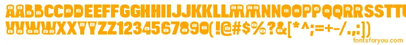 Шрифт BulltoadcameraRegular – оранжевые шрифты