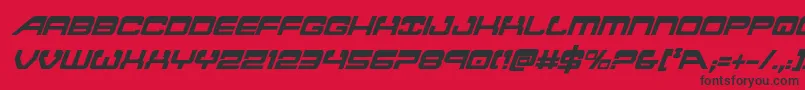 Atlantiacondital2 Font – Black Fonts on Red Background