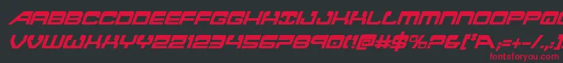 Atlantiacondital2 Font – Red Fonts on Black Background