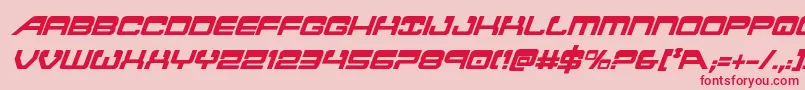 Atlantiacondital2 Font – Red Fonts on Pink Background