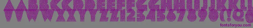 Onion Font – Purple Fonts on Gray Background