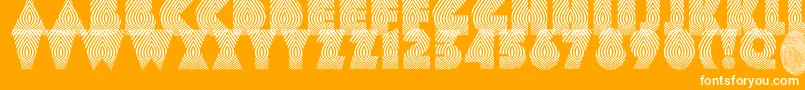 Onion Font – White Fonts on Orange Background