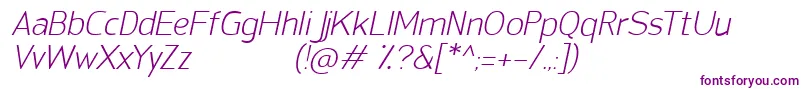 fuente SanFredianoLightItalic – Fuentes Moradas
