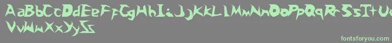 Шрифт Snoballs – зелёные шрифты на сером фоне