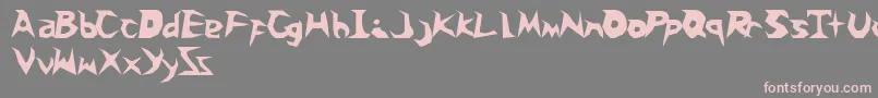 Шрифт Snoballs – розовые шрифты на сером фоне