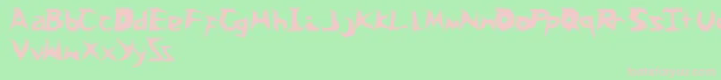 Snoballs Font – Pink Fonts on Green Background