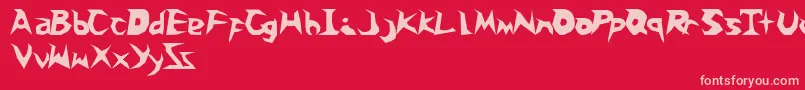 Snoballs Font – Pink Fonts on Red Background