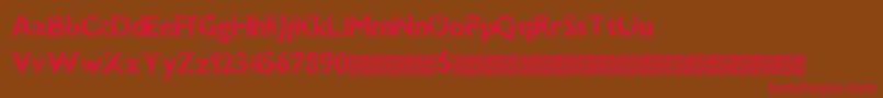 Dirtybandit Font – Red Fonts on Brown Background