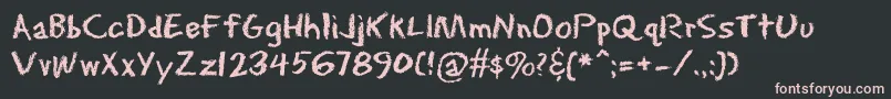 Eraserdust Font – Pink Fonts on Black Background