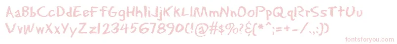 Eraserdust Font – Pink Fonts on White Background