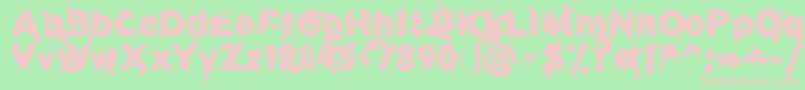 More about U27fog Font U27fog Font – Pink Fonts on Green Background