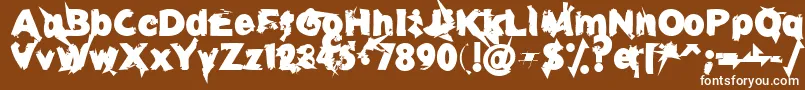More about U27fog Font U27fog Font – White Fonts on Brown Background