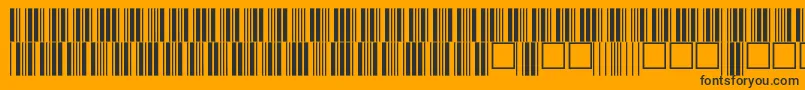 V100014 Font – Black Fonts on Orange Background