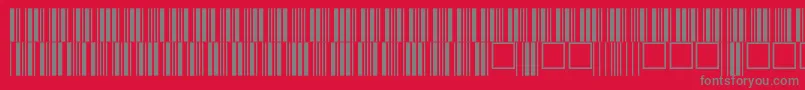 フォントV100014 – 赤い背景に灰色の文字