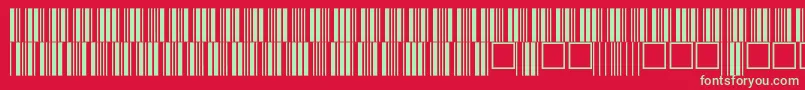 Fonte V100014 – fontes verdes em um fundo vermelho