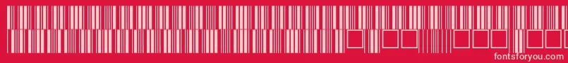 V100014 Font – Pink Fonts on Red Background