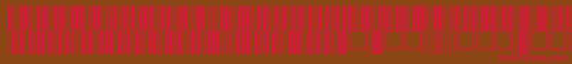V100014 Font – Red Fonts on Brown Background
